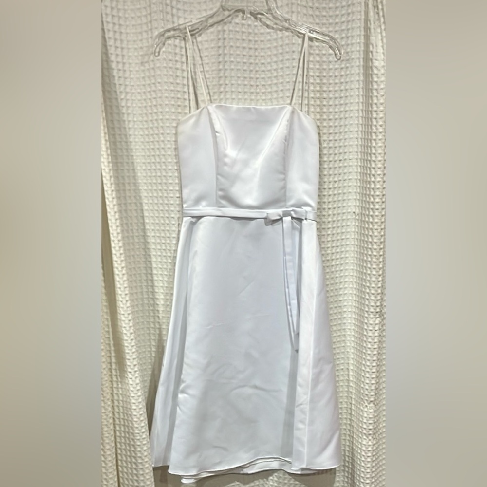 Fiesta White Spaghetti Strap with Scarf for Weddings - Small